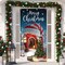 Xmas Door Hanging Covers Photo Booth Props for Christmas Party Decorations